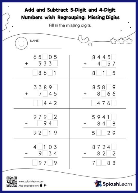 addition year 4 5 digit.